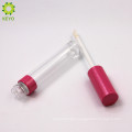 Transparent plastic cylinders empty bottle lip gloss container custom for private person